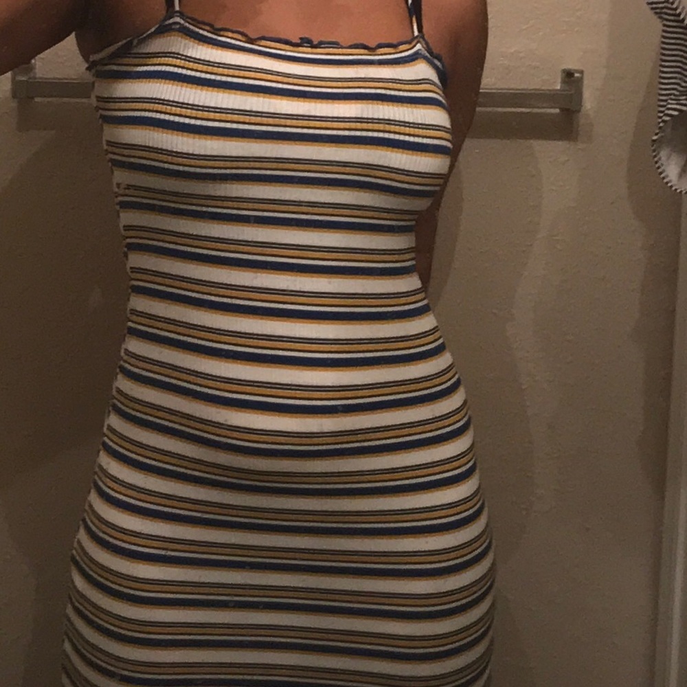Striped spaghetti strap dress✨